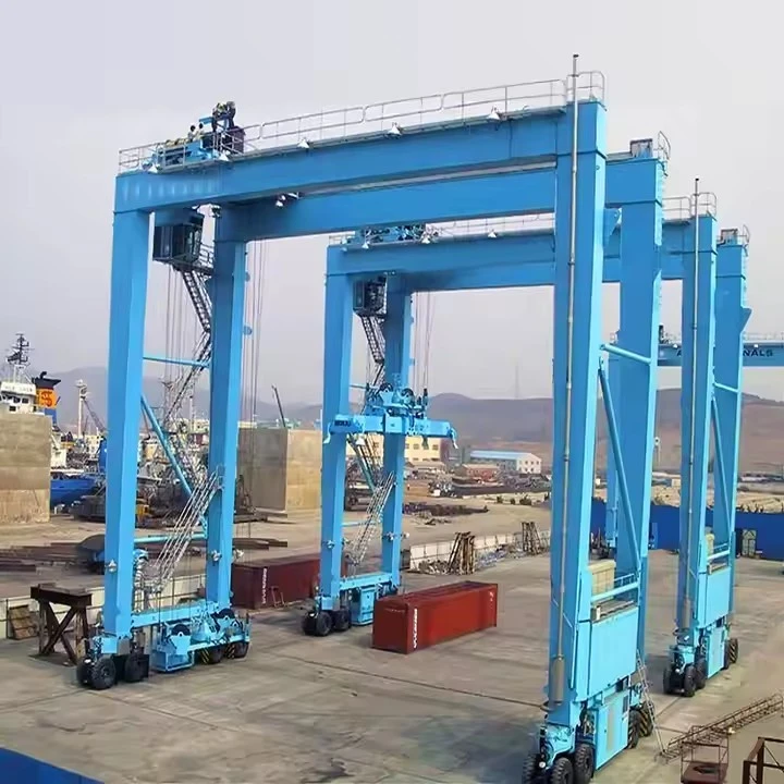 Rubber Tyre Tire Mobile Container Gantry Crane